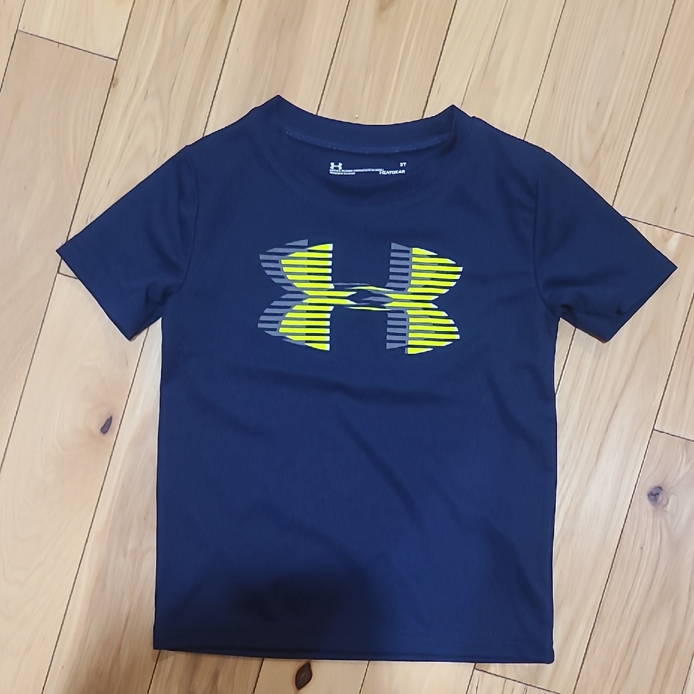 Under Armour Kids Navy and Yellow T-Shirt